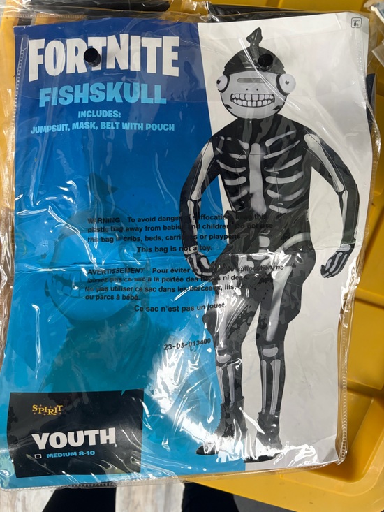 Other - Fortnite Fishskull Costume Set - Black & White